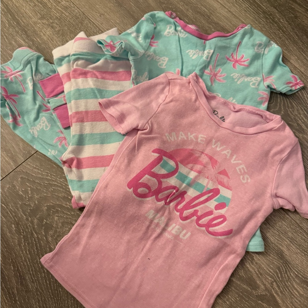 Barbie Pink and Blue Pajama Set for Cozy Nights